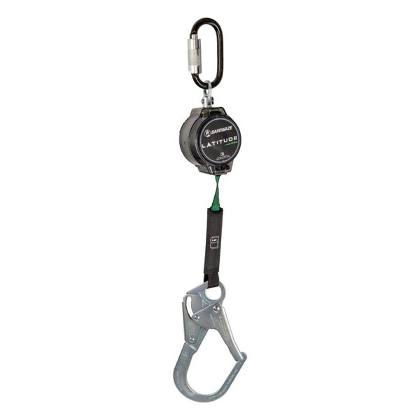 Safewaze Latitude Pro 7' Single Web SRL: Steel Triple Lock Carabiner, Rebar Hook 018-5010